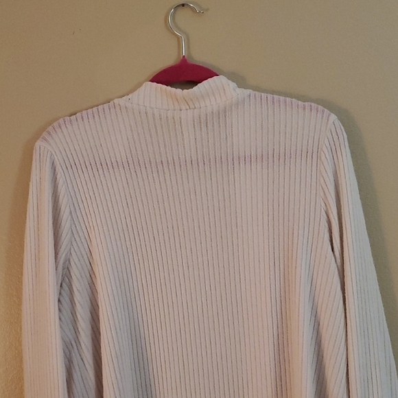 PerSeption Concept Cream Ribbed Cardigan - Picture 6 of 7
